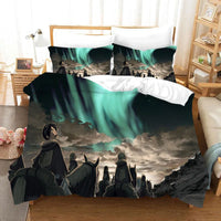 Cartoon Anime Duvet Cover for Adults Japanese Attack on Titan Kids Boys Bedding Set King Size 3d Quilt Bed Cover Set Bed Linen