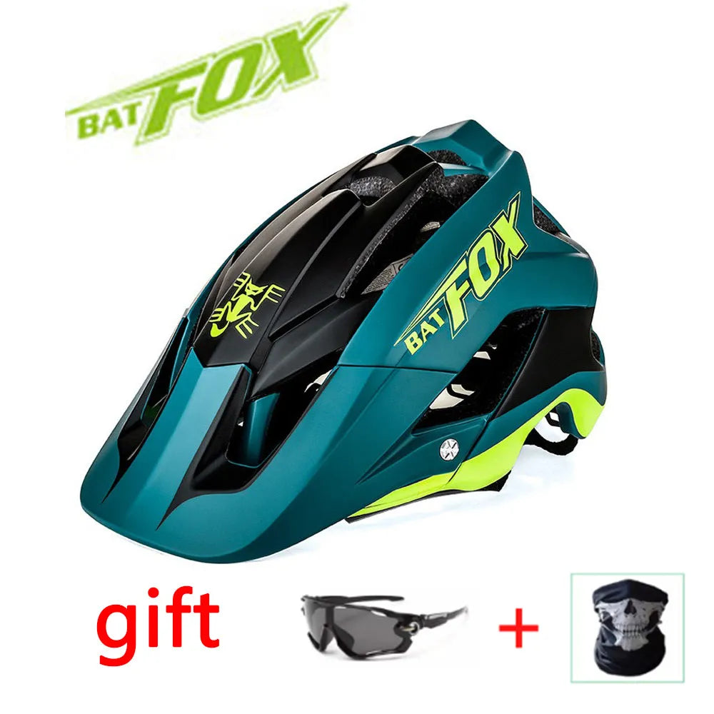 קסדת אופניים של BATFOX כוללת קסדת כביש הרים מעוצבת קסדת אופניים קלה במיוחד BATFOX DH AM Casco Ciclismo Bicicleta