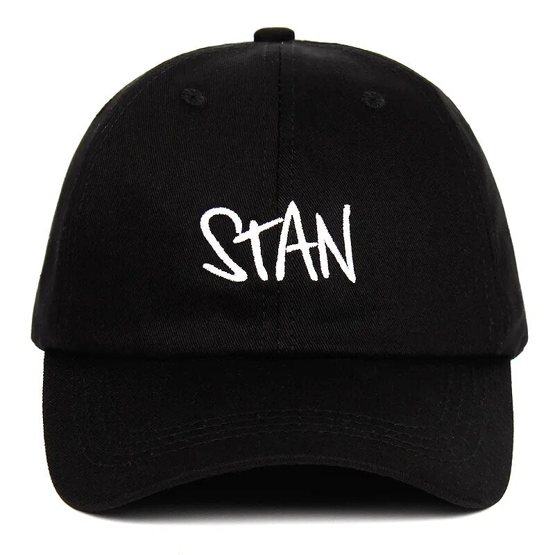 STAN dad hat Eminem Dido 100% Cotton letter embroidery Baseball Cap Snapback Men and women Fashion outdoor leisure caps