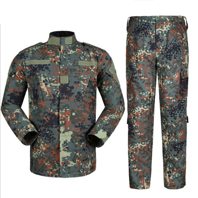 גרמניה טקטית Camo FG מעיל צבאי בגדי לוחם קרבי מוכח Airsoft חליפת הסוואה אחיד תלבושות ציד סט ציוד