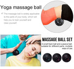 ?EPP Fitness Ball Double Lacrosse Massage Ball Set Mobility Peanut Ball for Self-Myofascial Release Deep Tissue Yoga Gym Home