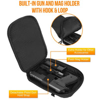 Tactical Concealed Gun Pouch Handgun Pistol Holster Shoulder Bag EDC Waist Bag Magazine Pouch Outdoor Flashlight Phone Tool Case