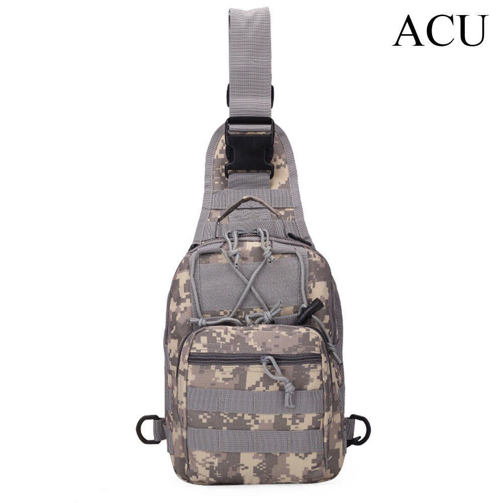 PROTECTOR PLUS Outdoor Tactical Military Crossbody Bag Sling Shoulder Chest Pack Men Camo Army Travel Hiking Camping Sport Bag