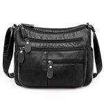 New Casual Women Bag Soft Leather Shoulder Bags Multi-pocket PU Handbag Female Crossbody Messenger Bags Bolsa