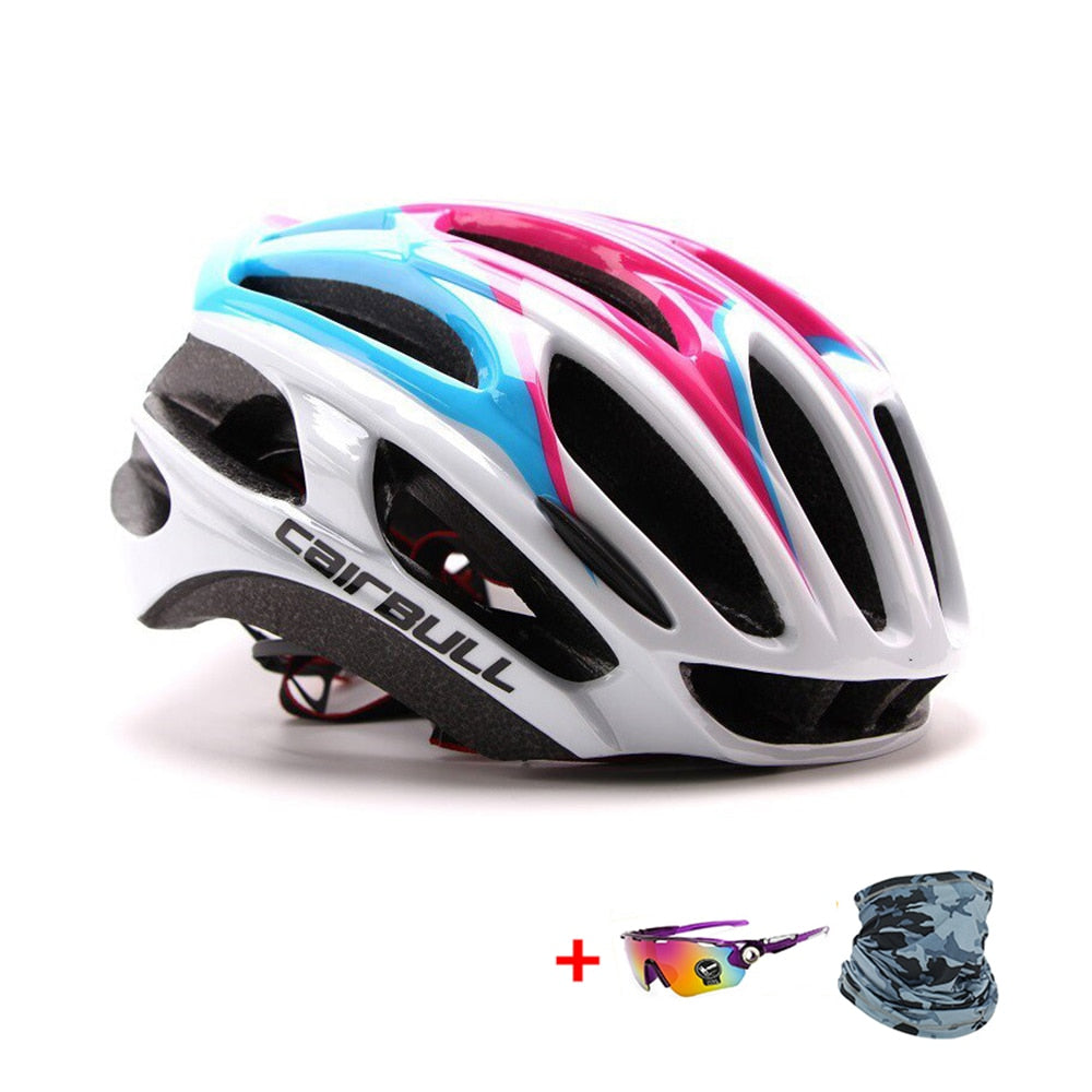 Cairbull Ultralight Racing Cycling Helmet Aerodynamics Safety TT Cycling Helmets Intergrally-molded MTB Bicycle Helmet