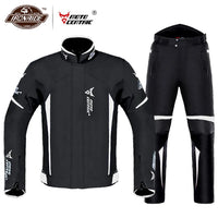 Waterproof Motorcycle Jacket Moto Jacket +Pants Riding Racing Motorbike Clothing Moto Suit for 4 Season