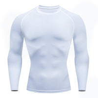 Men Compression Running T Shirt Fitness Tight Long Sleeve Sport Tshirt Training Jogging Shirts Gym Sportswear Quick Dry Rashgard