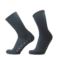 New Solid Color Hexagon Dispensing Sports Men Women Football Socks Round Silicone Suction Cup Grip Anti Slip Soccer Socks