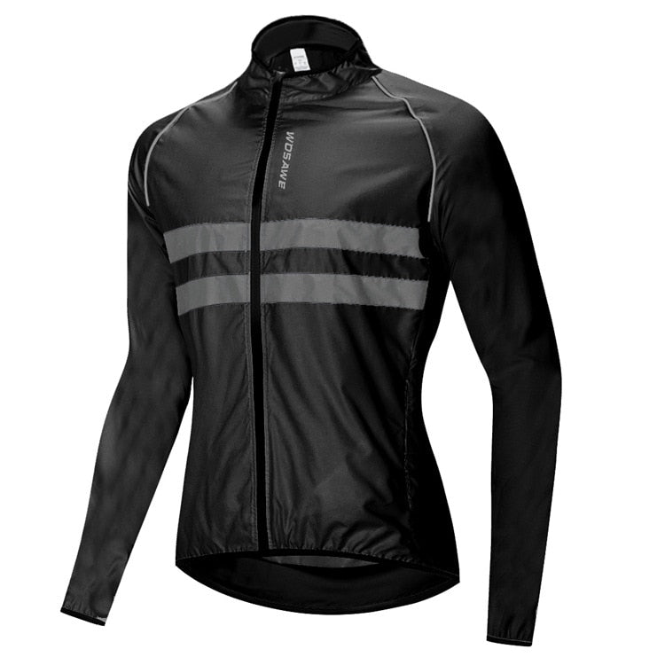 WOSAWE Ultralight Reflective Men's Cycling Jacket Long Waterproof Windproof Road Mountain Bike MTB Jackets Bicycle Windbreaker