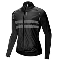 WOSAWE Ultralight Reflective Men's Cycling Jacket Long Waterproof Windproof Road Mountain Bike MTB Jackets Bicycle Windbreaker