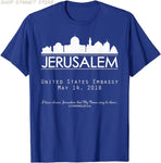 Jerusalem Israel Israeli Embassy, USA United States America T-Shirt