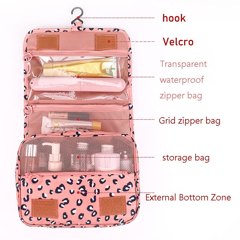 High Quality Make Up Bag Hanging Travel Storage Bags Waterproof Travel Beauty Cosmetic Bag Personal Hygiene Bags Wash Organizer