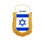 Israel Flag Car Window Hanging Decoration Banner Mini Motorcycle Pennant Flag