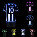 Personalised Football Jersey LED Night Lights Custom Your Name Your Number Table Lamp Light LED Acrylic Display Soccer Kit Light