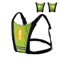 Cycling LED Reflective Vest Running Gear with Pouch USB Charging & Adjustable Waist with 3 LED Glowing Modes Reflective Straps