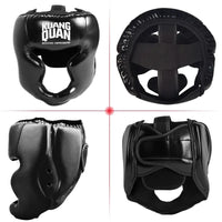 Kick Boxing קסדת לגברים נשים PU קראטה Muay Thai Guantes De Boxeo Fight Free Fight MMA Sanda אימון מבוגרים לילדים ציוד