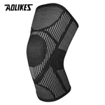 AOLIKES 1PCS Knee Brace Support for Arthritis Joint Nylon Sports Fitness Compression Sleeves Kneepads Cycling Running Protector