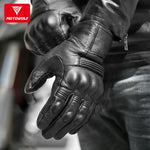 Real Leather Motorcycle Gloves Waterproof Windproof Winter Warm Summer Breathable Touch Operate Guantes Moto Fist Palm Protect