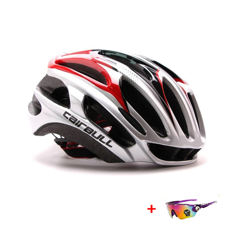 Cairbull Ultralight Racing Cycling Helmet Aerodynamics Safety TT Cycling Helmets Intergrally-molded MTB Bicycle Helmet