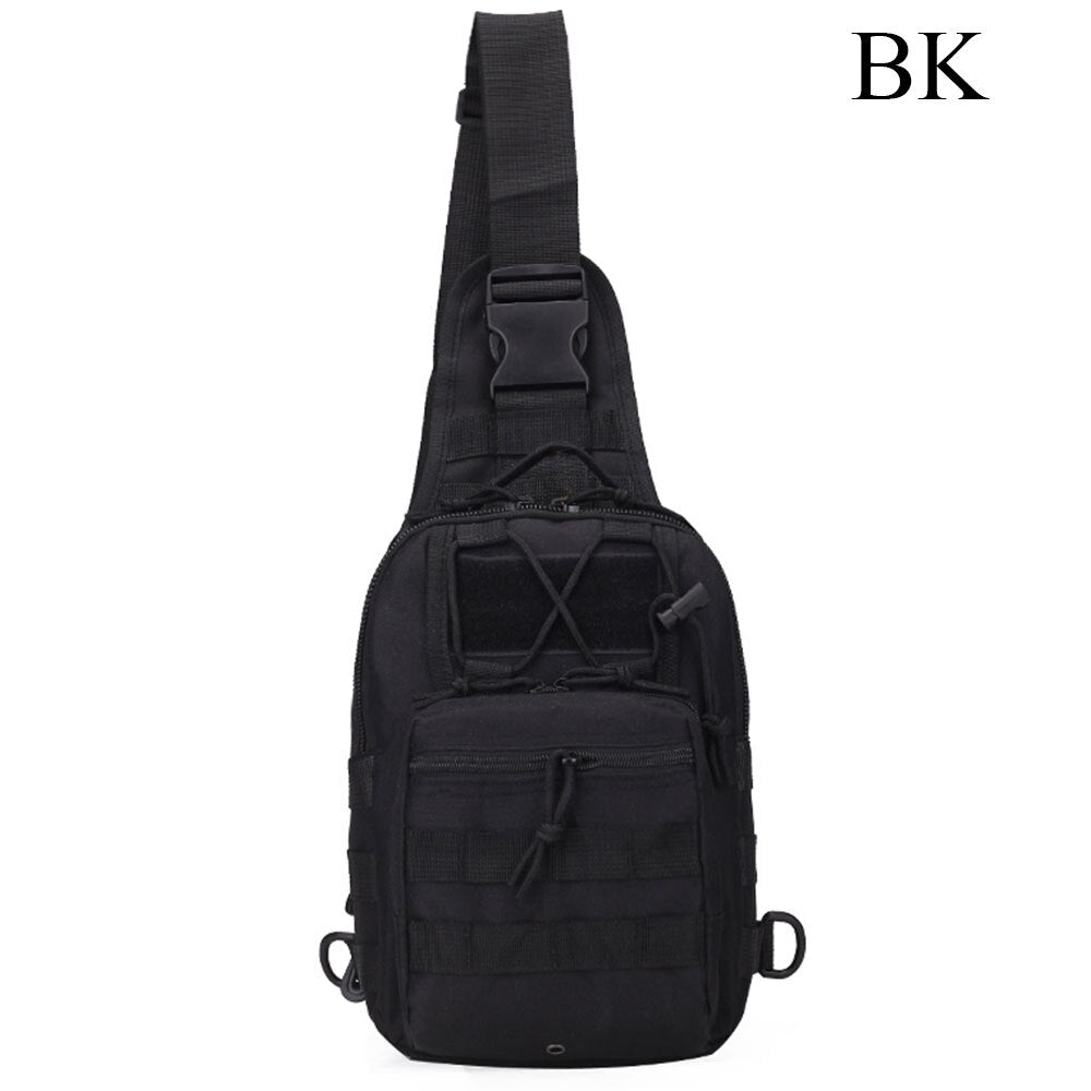 PROTECTOR PLUS Outdoor Tactical Military Crossbody Bag Sling Shoulder Chest Pack Men Camo Army Travel Hiking Camping Sport Bag