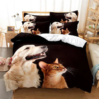 Cute Husky Bedding Set Duvet Cover Set 3d Bedding Digital Printing Bed Linen Queen Size Bedding Set Fashion Design