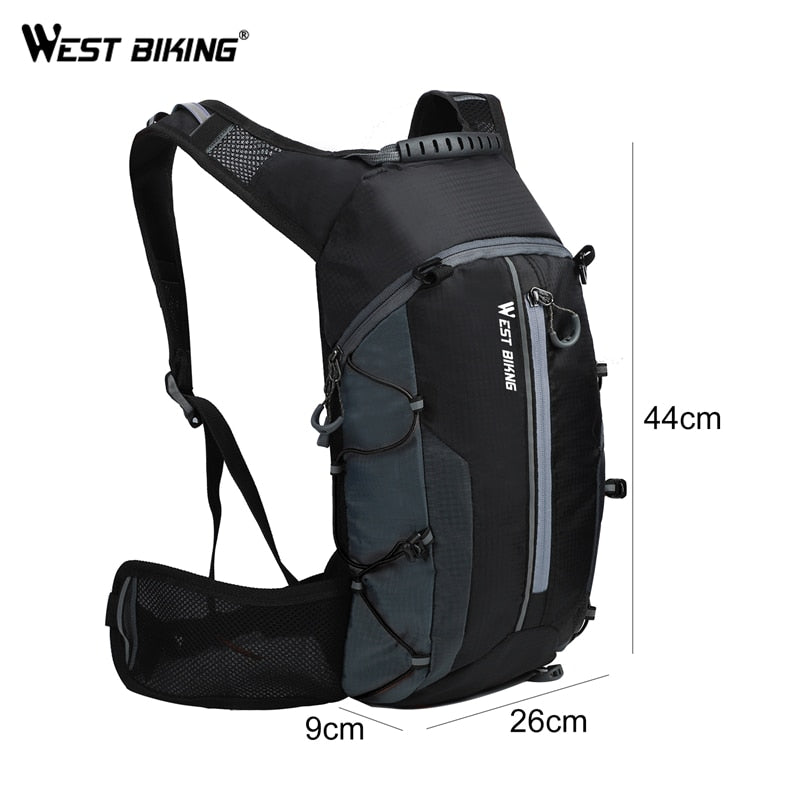 WEST BIKING Bicycle Bike Bags Water Bag 10L Portable Waterproof Road Cycling Bag Outdoor Sport Climbing Pouch Hydration Backpack