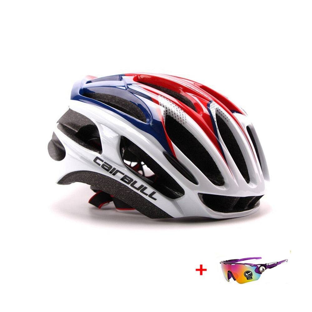 Cairbull Ultralight Racing Cycling Helmet Aerodynamics Safety TT Cycling Helmets Intergrally-molded MTB Bicycle Helmet