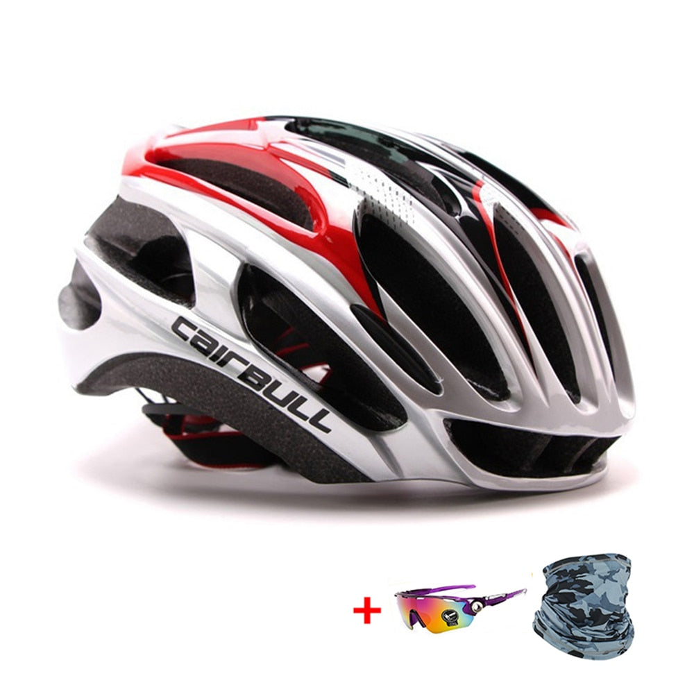 Cairbull Ultralight Racing Cycling Helmet Aerodynamics Safety TT Cycling Helmets Intergrally-molded MTB Bicycle Helmet