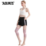 AOLIKES 1PCS Knee Brace Support for Arthritis Joint Nylon Sports Fitness Compression Sleeves Kneepads Cycling Running Protector