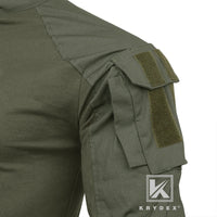 KRYDEX Ranger Green G3 Tactical BDU Combat Shirt For Shooting Hunting Military CP Style Battlefield Assault Tops + Elbow Pads