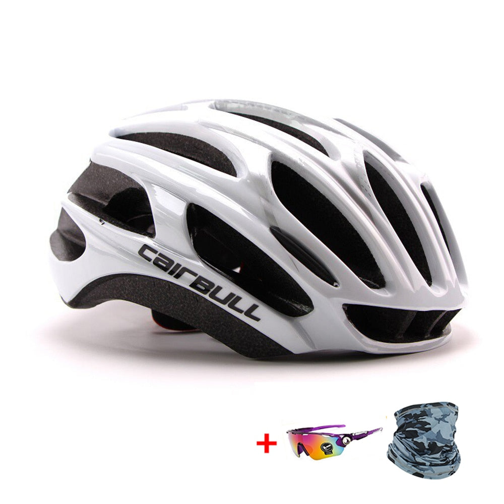 Cairbull Ultralight Racing Cycling Helmet Aerodynamics Safety TT Cycling Helmets Intergrally-molded MTB Bicycle Helmet