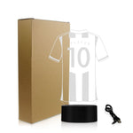 Personalised Football Jersey LED Night Lights Custom Your Name Your Number Table Lamp Light LED Acrylic Display Soccer Kit Light