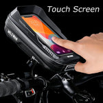 WILD MAN Rainproof Bike Bag Hard Shell Bicycle Phone Holder Case Touch Screen Cycling Bag 6.7 Inch Phone Case Mtb Accessories