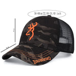 Summer Breathable Mesh Cap Browning Embroidered Trucker Cap Fashion All-match Baseball Cap for Men Outdoor Sunshade Sun Hat