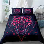 oil painting wolf art duvet/doona cover set single twin double queen king cal king size bed linen set