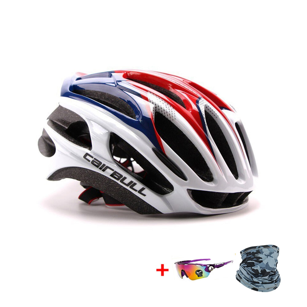 Cairbull Ultralight Racing Cycling Helmet Aerodynamics Safety TT Cycling Helmets Intergrally-molded MTB Bicycle Helmet