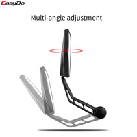 EASYDO Bicycle Rearview Mirror Convex Glass Durable Bike Accessories Universal Wide-Range 360°  Adjustable Bike Handlebar Mirror