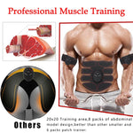 USB Rechargeable Wireless EMS Muscle Stimulator ABS Abdominal Muscle Trainer Toner Body Fitness Hip Trainer Shaping Patch Unisex