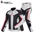 Motorcycle cycling suit men's warm splash-proof anti-fall motorcycle racing jackets knight rally clothes four seasons 2 colors