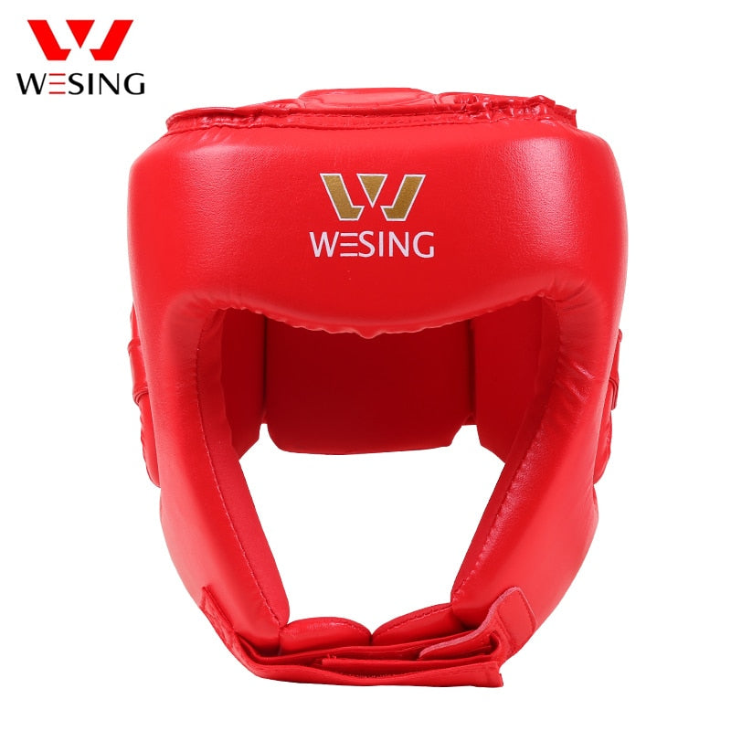 Wesing Boxing Sanda Training Head Guard Boxing Muay Headgear Thai Kickboxing Head Protector