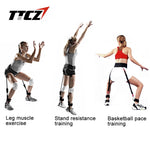 TTCZ Fitness Bounce Trainer Rope Resistance Band  Basketball Tennis Running Jump Leg Strength Agility Training Strap  equipment