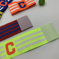 1 Pcs Professional Football Armband Nylon Adjustable Soccer Arm Band Leader Match Football Armband Captain Armband Band