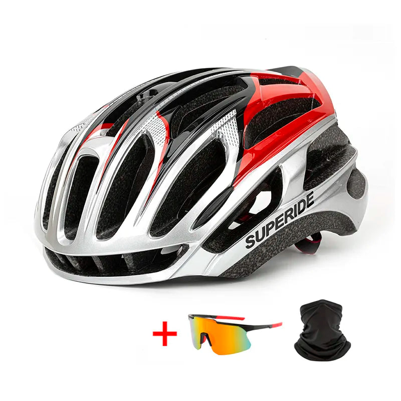 SUPERIDE Integrally-molded Mountain Road Bike Helmet Sports Racing Riding Cycling Helmet Men Women Ultralight MTB Bicycle Helmet