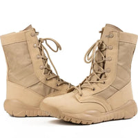 Summer Breathable Men Women Army Boots Military Tactical Airsoft Paintball Boots Side Zipper Male Desert Combat Ankle Boots