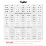 Anfilia One Piece Women Pro Sports Swimwear Boyleg Knee-length Sport Swimsuit Patchwork Bikini Beach Wear Bathing Suit