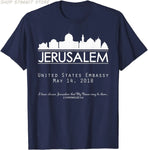 Jerusalem Israel Israeli Embassy, USA United States America T-Shirt