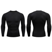 Men Compression Running T Shirt Fitness Tight Long Sleeve Sport Tshirt Training Jogging Shirts Gym Sportswear Quick Dry Rashgard