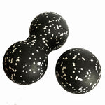 ?EPP Fitness Ball Double Lacrosse Massage Ball Set Mobility Peanut Ball for Self-Myofascial Release Deep Tissue Yoga Gym Home