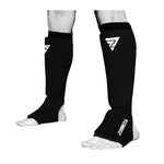 Cotton Boxing Shin Guards MMA Instep Ankle Protector Foot Protection TKD Kickboxing Pad Muaythai Training Leg Support Protectors