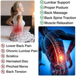 Back Stretcher Magnetotherapy Massage Tools Stretch Fitness Lumbar Support Relaxation Spine Pain Relief